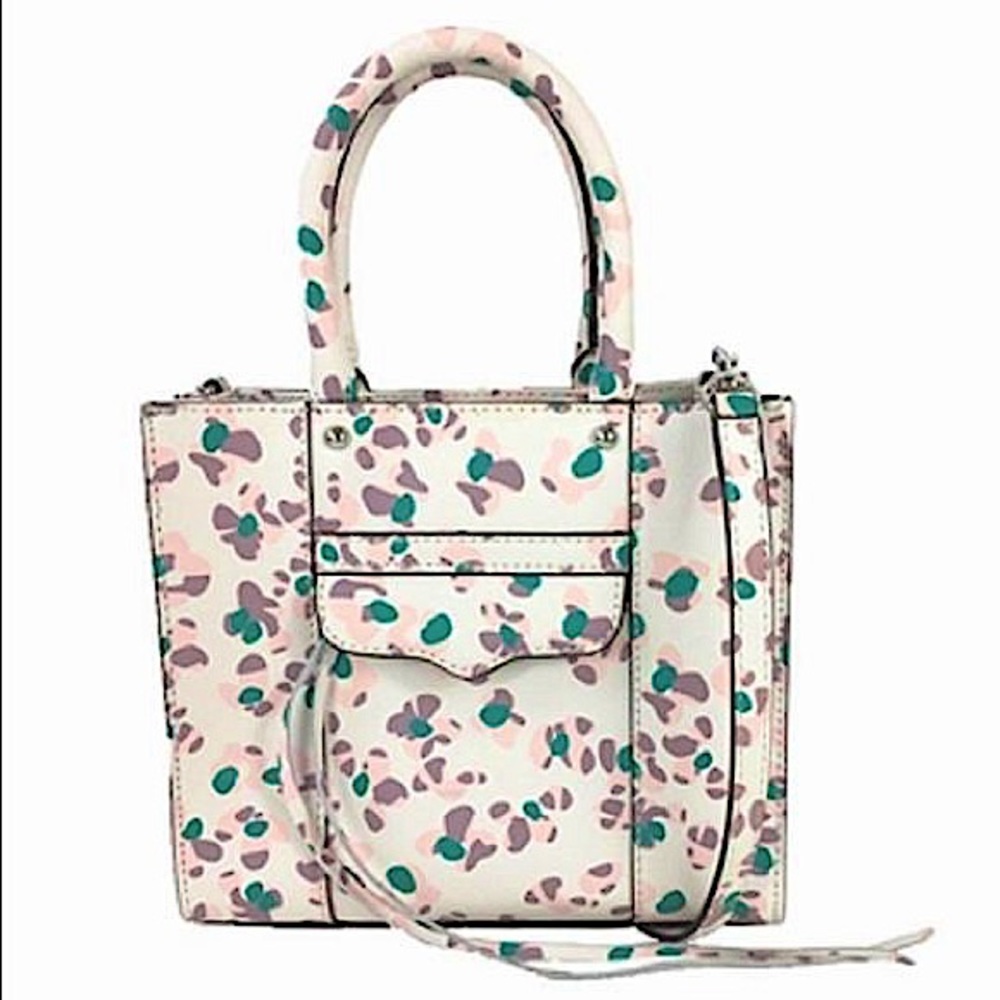 New Rebecca Mincoff Mini M.A.B. Floral Leather Tote